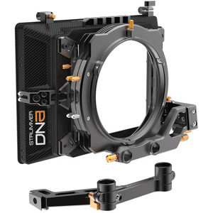  Bright Tangerine Strummer DNA Kit 3: 4x5.65" 3-Stage Matte Box, Includes Carbon Shade & Core, 15mm LWS Arm,French Flag Bracket, 19mm Studio Arm 
