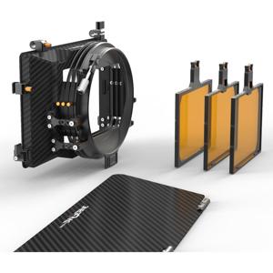  Bright Tangerine VIV Kit 2: 4x5.65" 3-Stage Matte Box, Includes Top Flag, Flag Mounts, Three 4x5.65" Horizontal Trays 