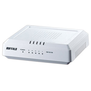 Buffalo 5 Port Gigabit Switch LSW3-GT-5EP/W