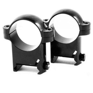  Burris Optics 420082 Zee 1" High Solid Steel Rings with Gloss Black Finish, Fits Weaver-Style Bases 