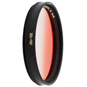  B + W 55mm #590 Color Graduated Filter - Red 