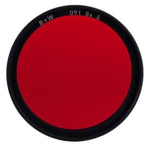  B + W 58mm #091 Glass Filter - Dark Red #29 