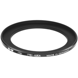  B + W Step-Up Adapter Ring 62mm Lens Thread to 77mm Filter Thread. 