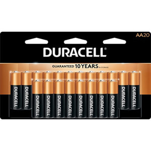 Duracell CopperTop "AA" Alkaline Batteries MN1500B20