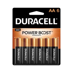 Duracell CopperTop "AA" Alkaline Batteries MN1500B6