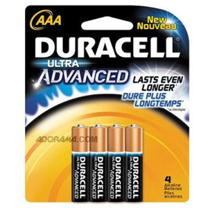 Duracell Ultra Advanced "AAA" Alkaline Batteries MX2400B4