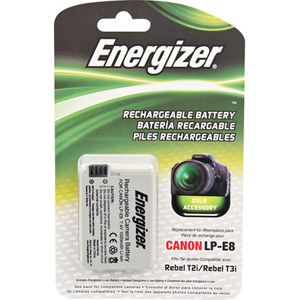 Energizer Canon LP-E8 7.4V 1020mAh Digital Replacement Battery Thumbnail Image