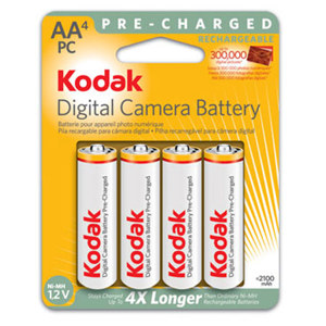 Kodak Ni-MH "AA" Pre-Charged Rechargable Digital Batteries (4 pack) 1819887