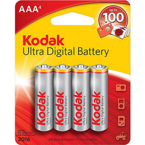 Kodak Ultra Digital AAA Alkaline Batteries, Pack of 4: Picture 1 regular