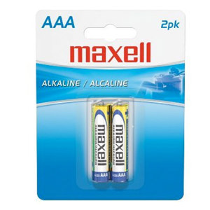 Maxell "AAA" 1.5v Alkaline Battery (2-Pack) 723807