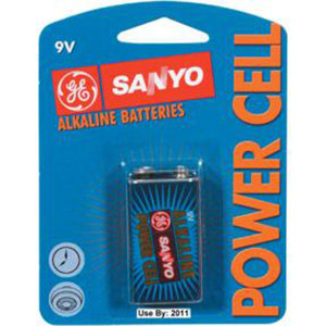 Sanyo SECAC9V Alkaline 9 Volt Battery: Picture 1 regular