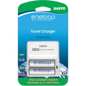 Sanyo Universal 2-position Quick Charger Set, 2AA Cells: Picture 1 regular