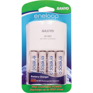Sanyo "New" Eneloop AA Rechargeable NiMH Batteries SECMQN064N