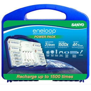 Sanyo Eneloop 1500 Cycles Power Pack Starter Kit: Picture 1 regular