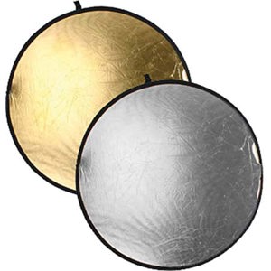  Bowens 42" Diameter Collapsible Reflector Disc - Gold / Silver 