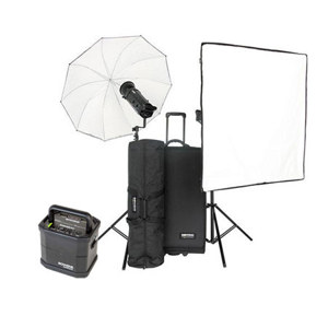  Bowens Gemini 1000Pro 2 Monolight Kit, Stand Bag, Trolley Case, 2 Flash Tube, 2 250W Modeling Lamp & 2 Power Cord - PocketWizard Compatible - Bundle With Large TravelPak 