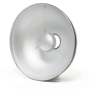  Bowens 21" Beauty Dish, Silver, "S"-Type Bayonet 