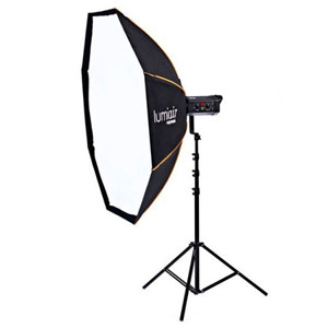  Bowens Lumiair Octobank 140 Softbox with Rear Cowell, Front Diffuser, Internal Diffuser, Support Rods & Carry Case 
