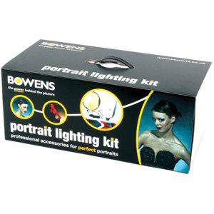  Bowens Portrait Lighting Accessory Kit with Softbox, Grids & Gels. 