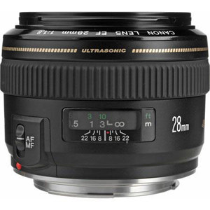  Canon EF 28mm f/1.8 USM AutoFocus Wide Angle Lens kit, USA - Bundle with ProOptic 58mm MC Filter Kit (UV/CPL/ND2), New Leaf 3 Year (Drops & Spills) Warranty, Lens Cap Leash, Professional Lens Cleaning Kit 