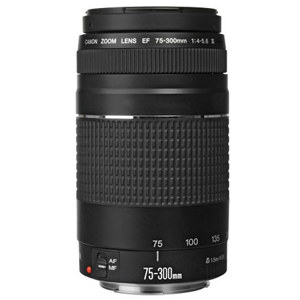 Canon EF 75-300mm f/4-5.6 III Autofocus Telephoto Zoom Lens - Refurbished 