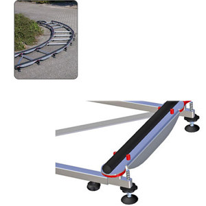  Cambo UTS-10F Dolly Track System, 32.8' Track and Rail System, Flight Case 
