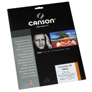  Canson PhotoArt HD Canvas, 400 GSM, 8.5x11"/25 Sheets 