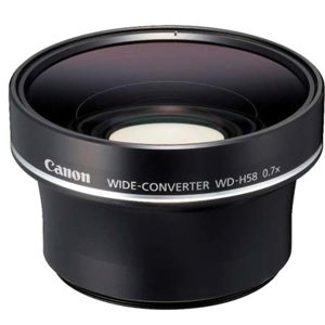  Canon WD-H58 Wide Converter for High Definition Camcorder with 0.7x Magnification 