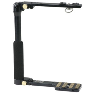  Custom Brackets Folding-T Tall Camera Bracket for Digital and 35mm Film Cameras with a Power Grip. 