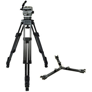  Cartoni D601  Aluminum Tripod System with D600  Head, L501 1-Stage Tripod & Mid-Level Spreader, Supports 48 lbs, Maximum Height 61" 