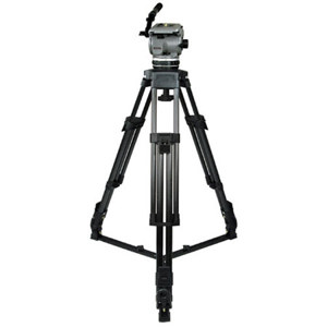  Cartoni D609  Carbon Fiber Tripod System with D600  Head, H603 1-Stage Heavy-Duty Tripod and On-Ground Spreader, Supports 48 lbs, Maximum Height 64" 