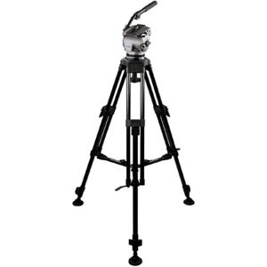  Cartoni AL Smart Stop ENG Carbon Tripod, Focus DV Fluid Head, Mid-Level Tripod Spreader & Soft Case 