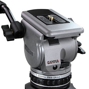  Cartoni G100 Gamma 100mm Ball Base ENG Fluid Head with Telescopic Pan Bar, Supports 35 lbs. 