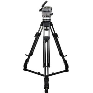  Cartoni Gamma AL 1 System, with Gamma Head, 1-Stage Aluminum Tripod with 0n-Ground Spreader & Soft Case, Supports 15 to 35 lbs. 
