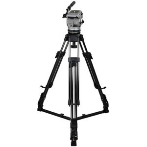 Cartoni Gamma HD /AL 1 System, with Gamma Head, 1-Stage Heavy Duty Aluminum Tripod with On-Ground Spreader & Soft Case, Supports 15 to 35 lbs. 