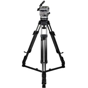  Cartoni Gamma HD /AL 2 System, with Gamma Head, 2-Stage Heavy Duty Aluminum Tripod with On-Ground Spreader & Soft Case, Supports 15 to 35 lbs. 
