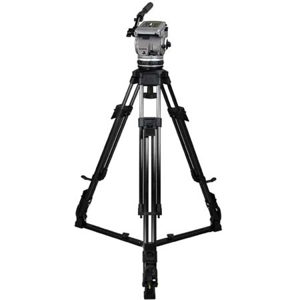  Cartoni Gamma HD /CF 1 System, with Gamma Head, 1-Stage Heavy Duty Carbon Fiber Tripod with On-Ground Spreader & Soft Case, Supports 15 to 35 lbs. 