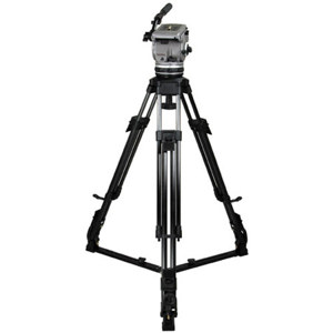  Cartoni G115 Gamma Aluminum Tripod System with Gamma Fluid Head, 2-Stage Tripod & Case, Supports 35 lbs, Maximum Height 72" 