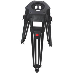  Cartoni H601 Aluminum 1-Stage Heavy-Duty Tripod Legs with 100mm Bowl, Supports 176 lbs, Maximum Height 57". 
