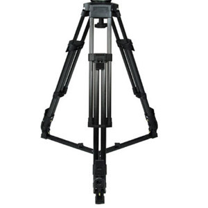  Cartoni H602 Aluminum 2-Stage Heavy-Duty Tripod Legs with 100mm Bowl, Supports 176 lbs, Maximum Height 65". 