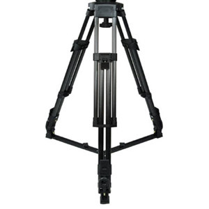  Cartoni H603 Carbon Fiber 1-Stage Heavy-Duty Tripod Legs with 100mm Bowl, Supports 176 lbs, Maximum Height 57". 