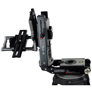  Cartoni Spinhead with Pan Bar and Standard Sliding Baseplate, Supports 40 lbs. 