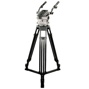  Cartoni Master M110 Aluminum Tripod System with Master Fluid Head, 1-Stage Tripod, On-Ground Spreader, Supports Up to 66 lb, Maximum Height 61" 