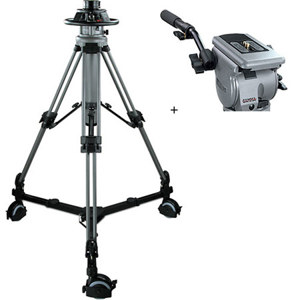  Cartoni P-20 Pedestal System with P-20 Pedestal and G100 Gamma Fluid Head, Supports 35 lbs 