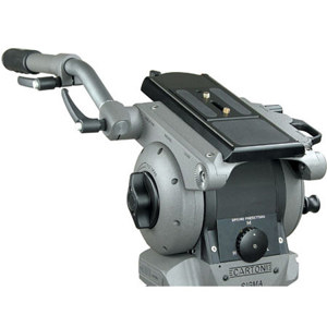  Cartoni S100  Fluid Head (Mitchell Base), Supports 88 with 2 Pan Bars 