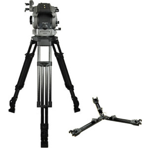  Cartoni S121  Aluminum Tripod System with S101 Fluid Head/1-Superpod Tripod & Mid-Level Spreader with Foot Pads, Supports 88 lbs, Maximum Height 64.0" 