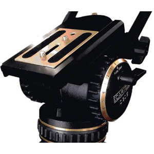  Cartoni C20S Fluid Head with 150mm Bowl Base and 2 Telescopic Pan Bars, Support 66 lbs Capacity 