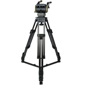  Cartoni S423 C20S Carbon Fiber Tripod System with C20S Head, 1-Stage Heavy-Duty Tripod & On Ground Spreader, Supports 61 lbs, Maximum Height 65.0" 