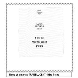  Sunbounce Pro Textile, 4x6' Translucent 1/3 Stop Reduction Screen. 