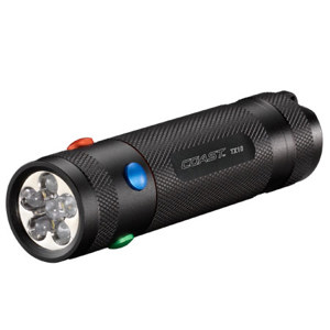  Coast TX10 Four Colors LED Flashlight, White, Red, Green and Blue, 73 Lumen 